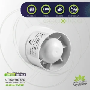 Extractor 100mm c/cable